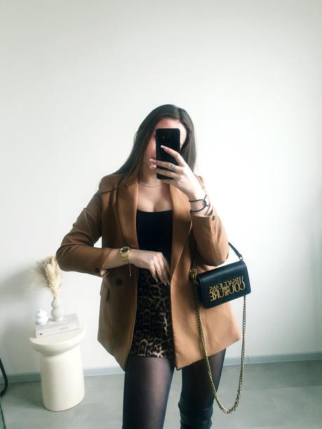 Hnedé oversize sako s, s