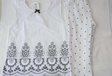 Kvalitné letné 3/4 pyžamo, h&m,122