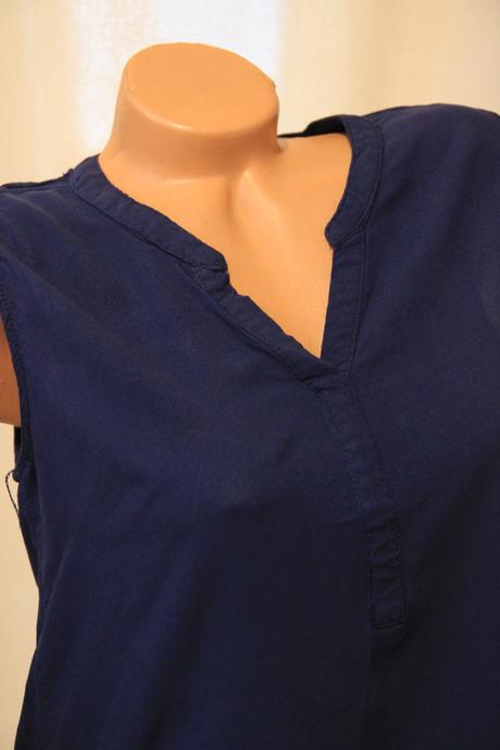 Modrý top z viskózy, m, m