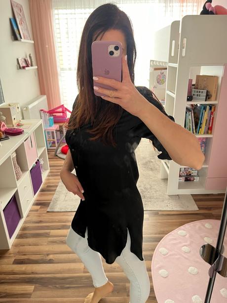 Saténová blúzka zara, zara,s