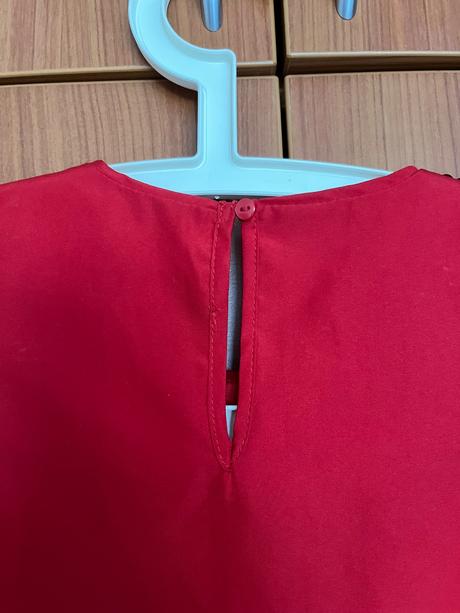 Červené šaty s flitrami, v.134, h&m, h&m,134