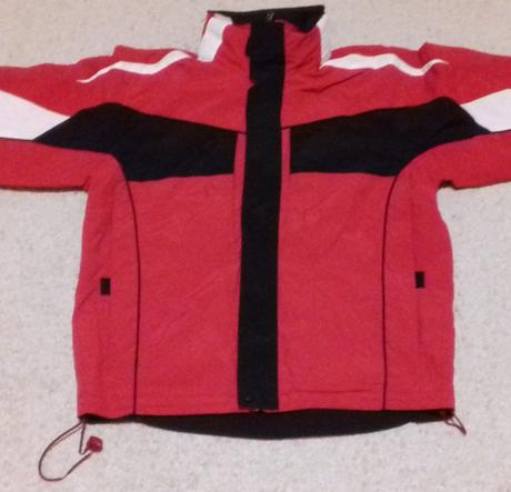Vetrovka červená s kapucňou 158, 158
