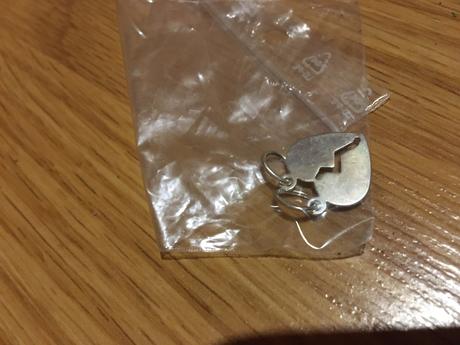 Srdiecko dve polovice,strieborne, 