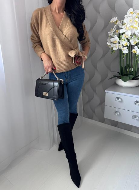 H&m - zavinovací sveter, h&m,m