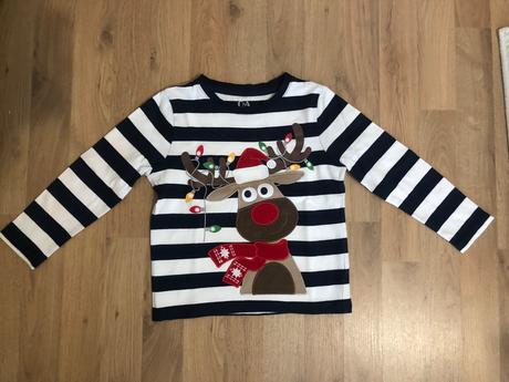 Tričko s vianočnym motívom, c&a,110