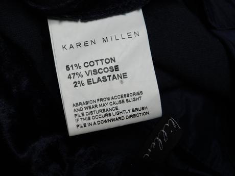 Karen millen luxusne zamatove nohavice, 34