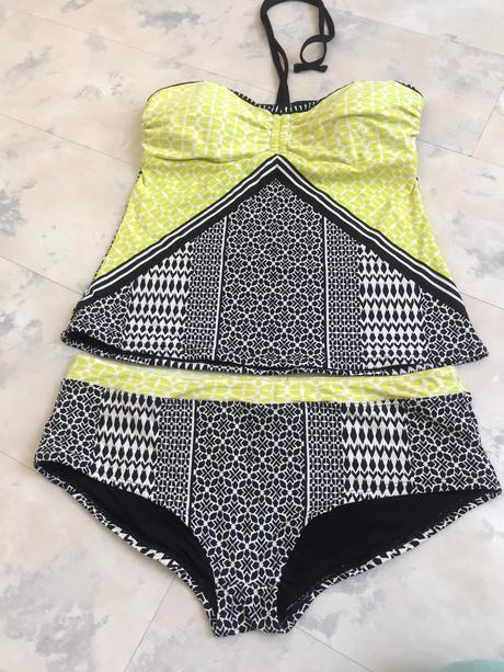 Luxusné tankini s kosticami na boku, marks & spencer,l