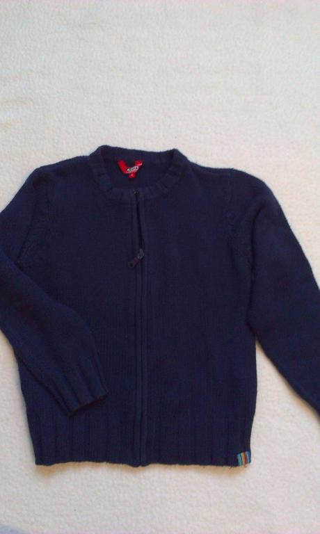 Pletený svetrík na zips, kenvelo,122