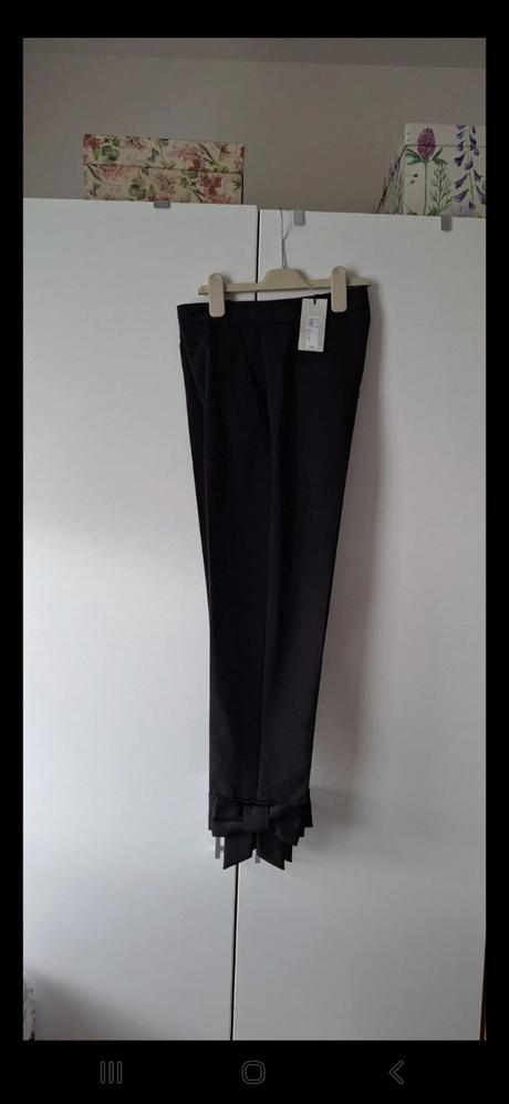 Dámske čierne nohavice, veĺkosť 6, zn.river island, river island,xs