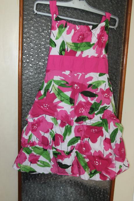 Kvietkovane bavlnene saty, 140