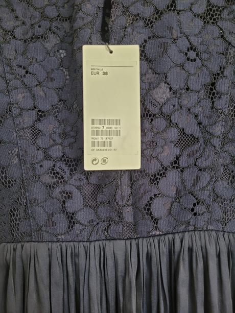 Spoločenské šaty s čipkou, h&m,38