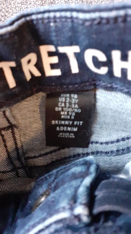 Rifle h&m 2 ks, plus mikina a súprava (2-3), h&m,98