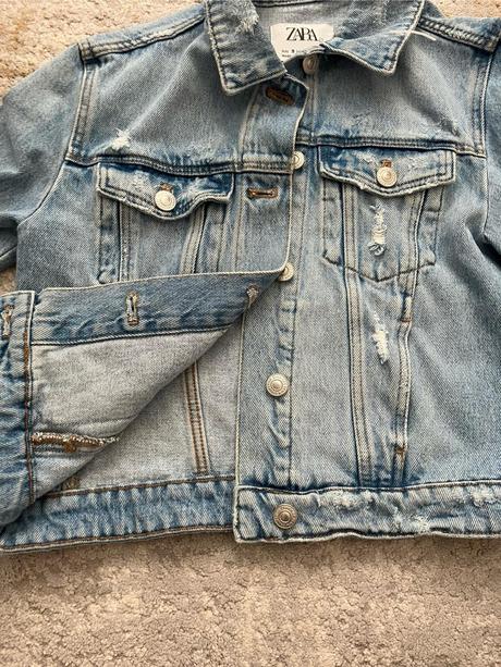 Rifľová bundička zara, zara,134