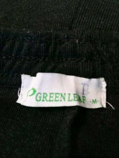 Dámske tmavo sivé tepláky, green leaf, s