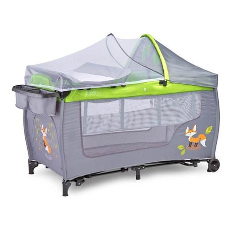 Caretero cestovná postieľka grande plus grey, šírka (cm): 60,dĺžka (cm): 120