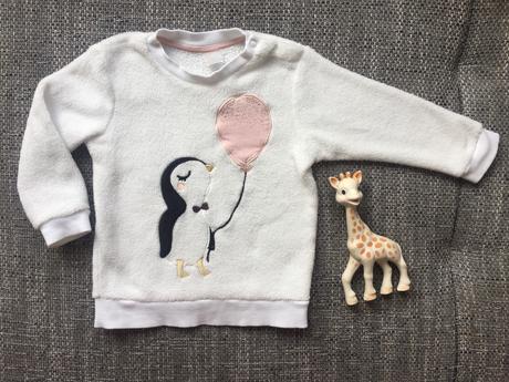 Chlpatá mikina bez kapucne pre dievča 92, h&m,92