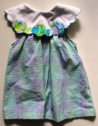 Šaty/tunika s rybičkami - 86/92/98/104 - nenosené, 86