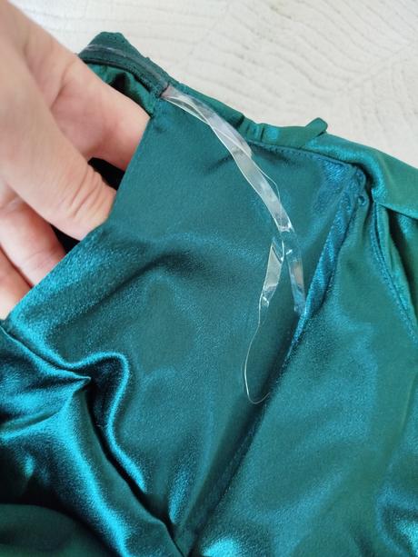 Smaragdovo zelené spoločenské šaty goddiva london, 42 / l / xl