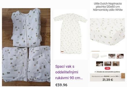 Spací vak a plachta little dutch, 