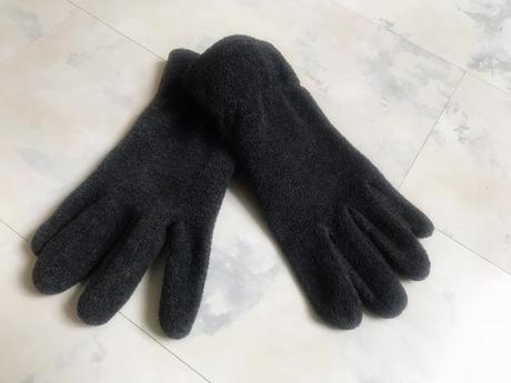 Hrubšie flisové rukavice, l