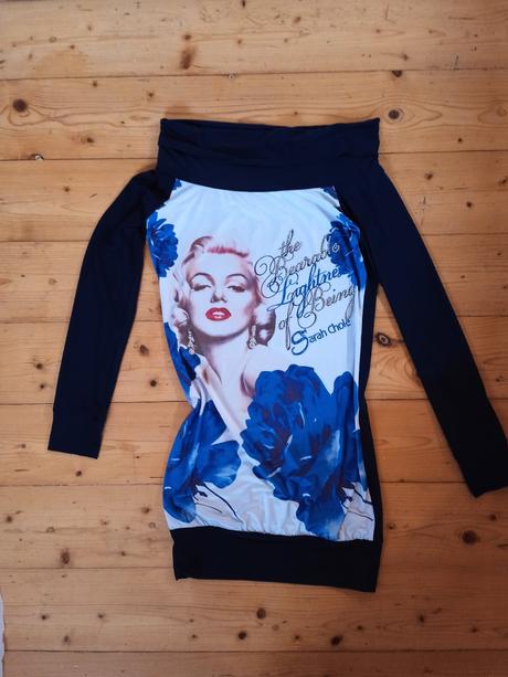 Elastický dlhý ľahučký top -minišaty, m