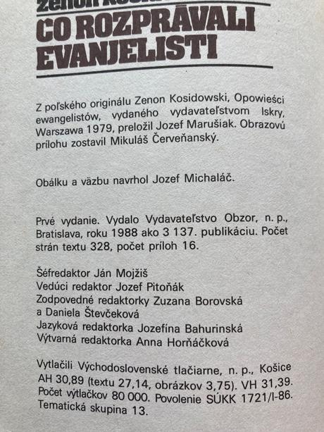 Čo rozprávali evanjelisti (1988),