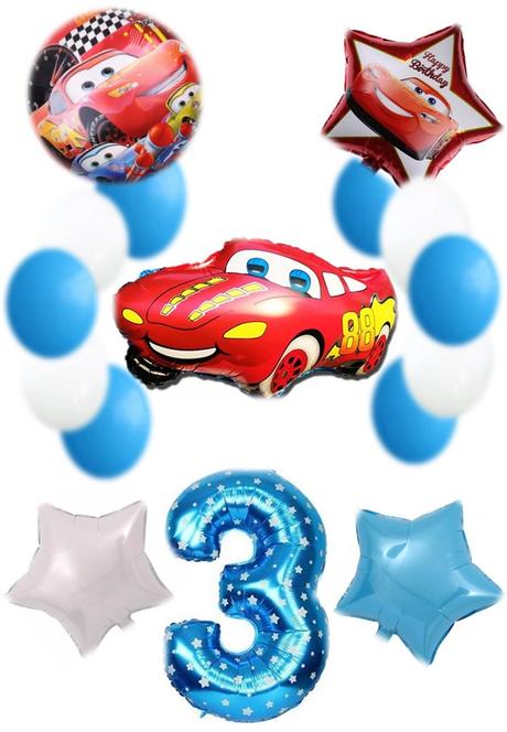 Balóny mcqueen autá - až 15/16 kusov, 