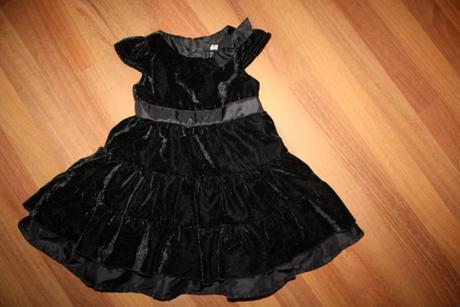 Zamatové šaty, h&m,98