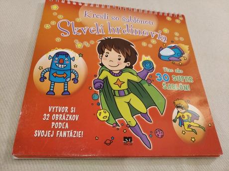 Skvelí hrdinovia - kresli so šablónou,