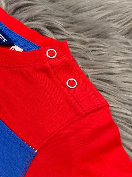 Chlapčenské pásikavé tričko červené (6-9mes.), original marines,68 / 74