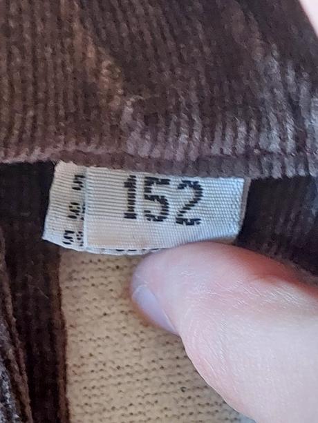 Dievčenské hnedé menžestráky, 152