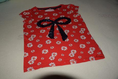 Prekrasne tricko vtop stave s flitrovanou maslou, next,104