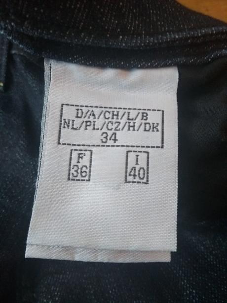 Tmavomodré dámske rifle, 34