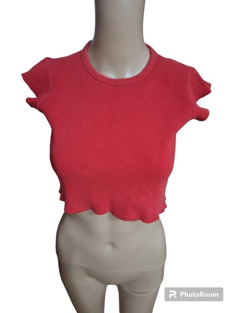 Dámske bavlnené tričko do pása, m