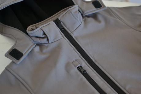 Detská sivá softshellová bunda 134, 134