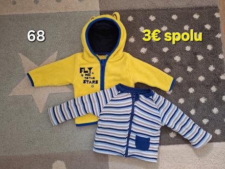 Flisova mikina + obojstranna mikina 68, lupilu,68