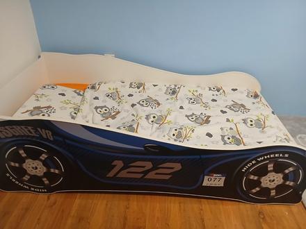 Detská posteľ auto s matracom, šírka (cm): 75,dĺžka (cm): 150