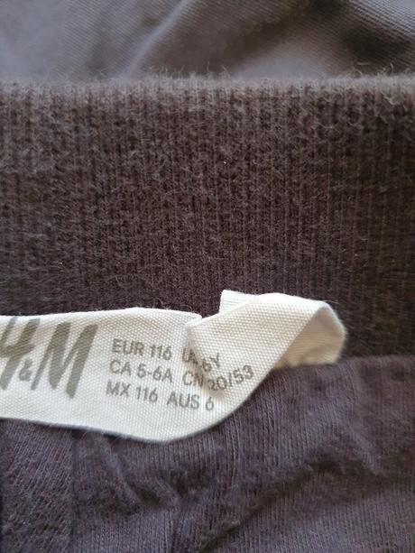 Nohavice zsteplené, h&m,116
