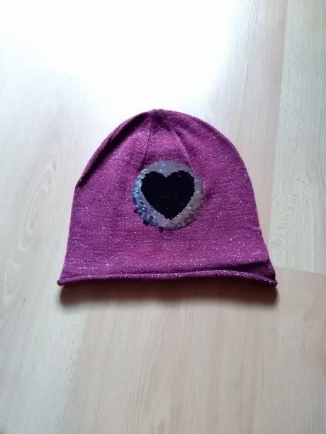 Bordová čiapka trblietky 8-15r., 134