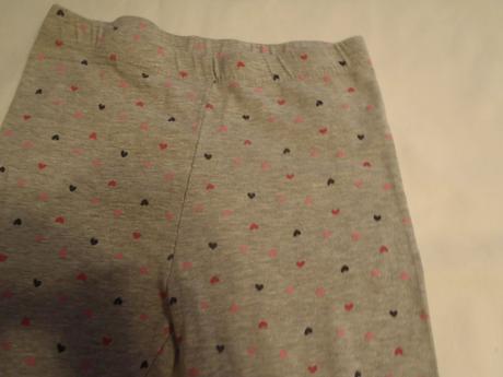 Šedé legíny so srdiečkami, kids,134