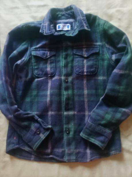 Teplá hruboflanelová košela, jack wolfskin,140