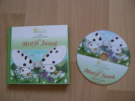 Kniha motýľ jasoň s dvd,