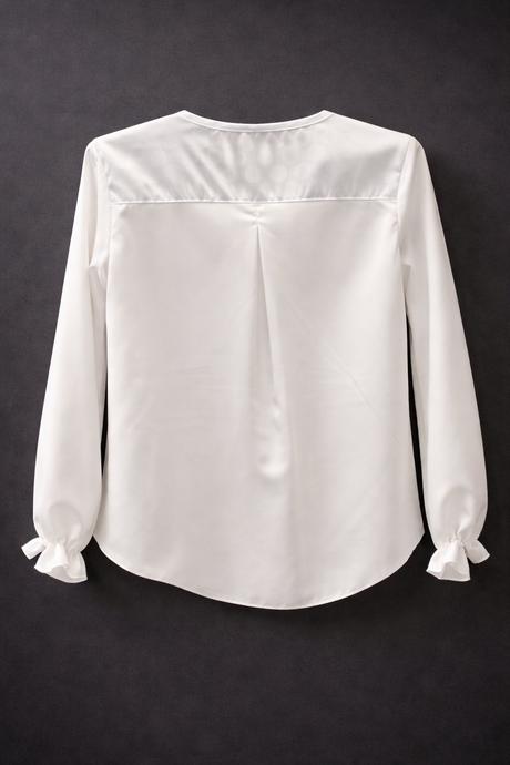 Dievčenská elegantná blúzka s viazaním  biela, 128 / 134 / 146 / 152 / 158