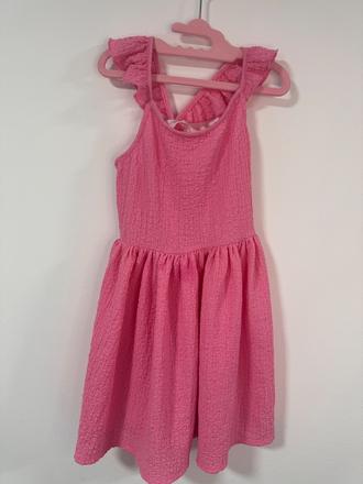 Hm ružové letné šaty 110-116, h&m,110