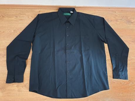 Čierna košeľa - gianni armani - xxl, 43