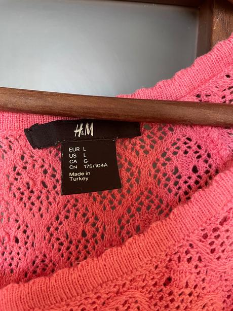 Pleteny pulover, h&m,l