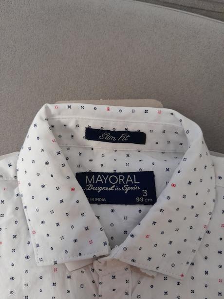 Košeľa slim fit mayoral 98 raz oblečená, mayoral,98