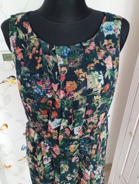 Kvetinkové elegantné šaty, orsay,l