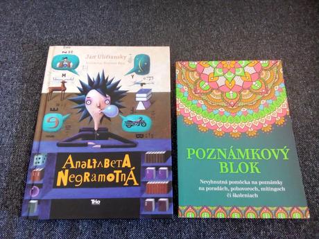 Kniha + blok ako darček,