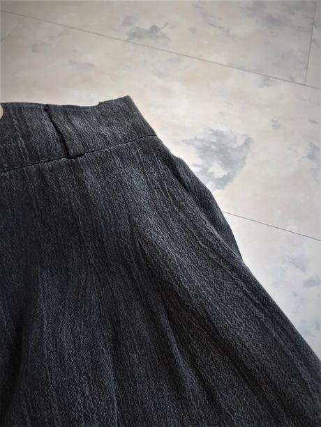 Padavé podšité šortky s vysokým pásom, l